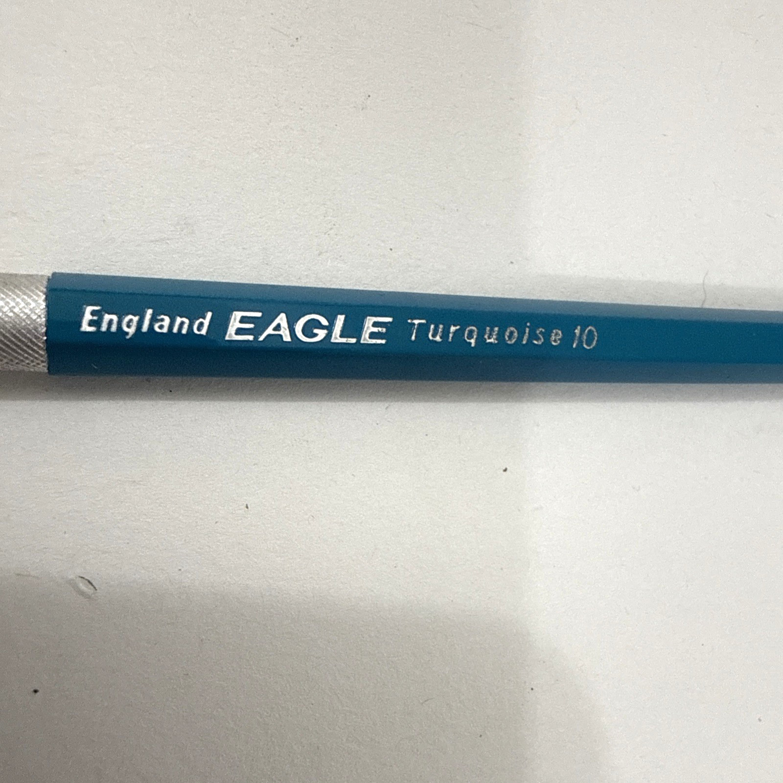 VTG Eagle Berol Turquoise 10 Lead Holder Drafting Pencil England & 2H Lead 2375