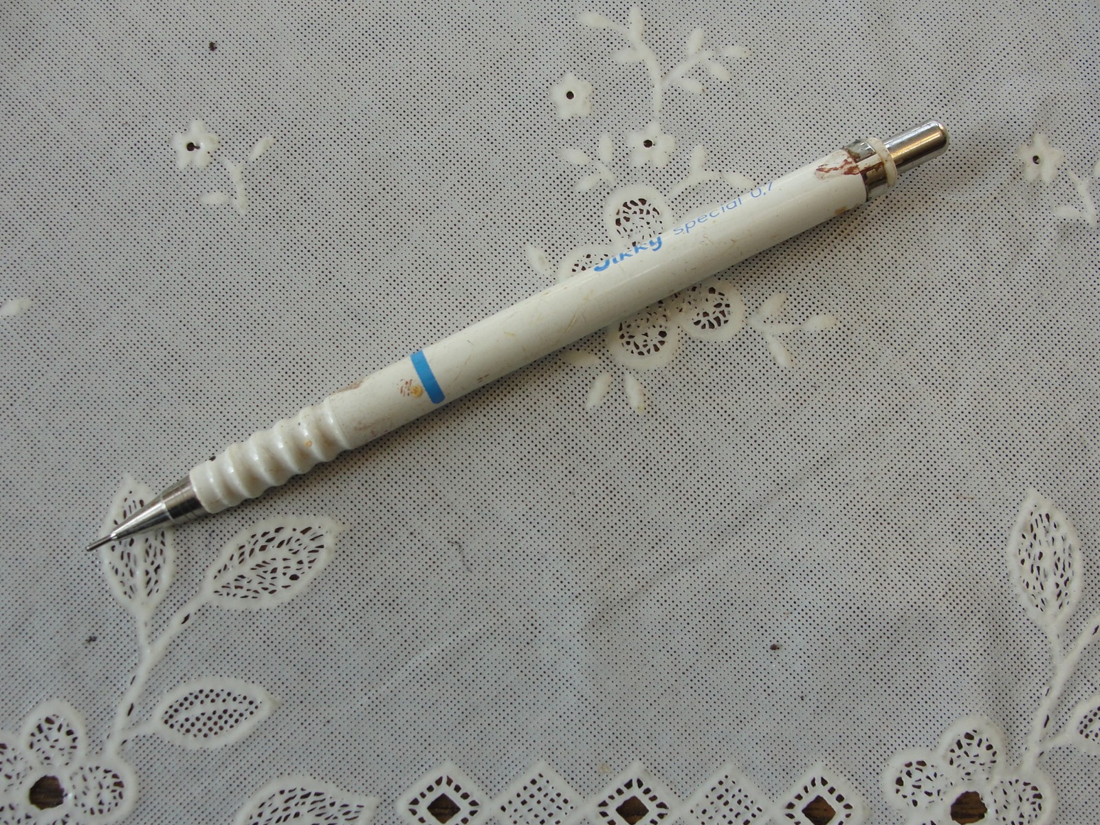 Vintage W. Germany rOtring Tikky Special White 0.7 mm Mechanical Pencil