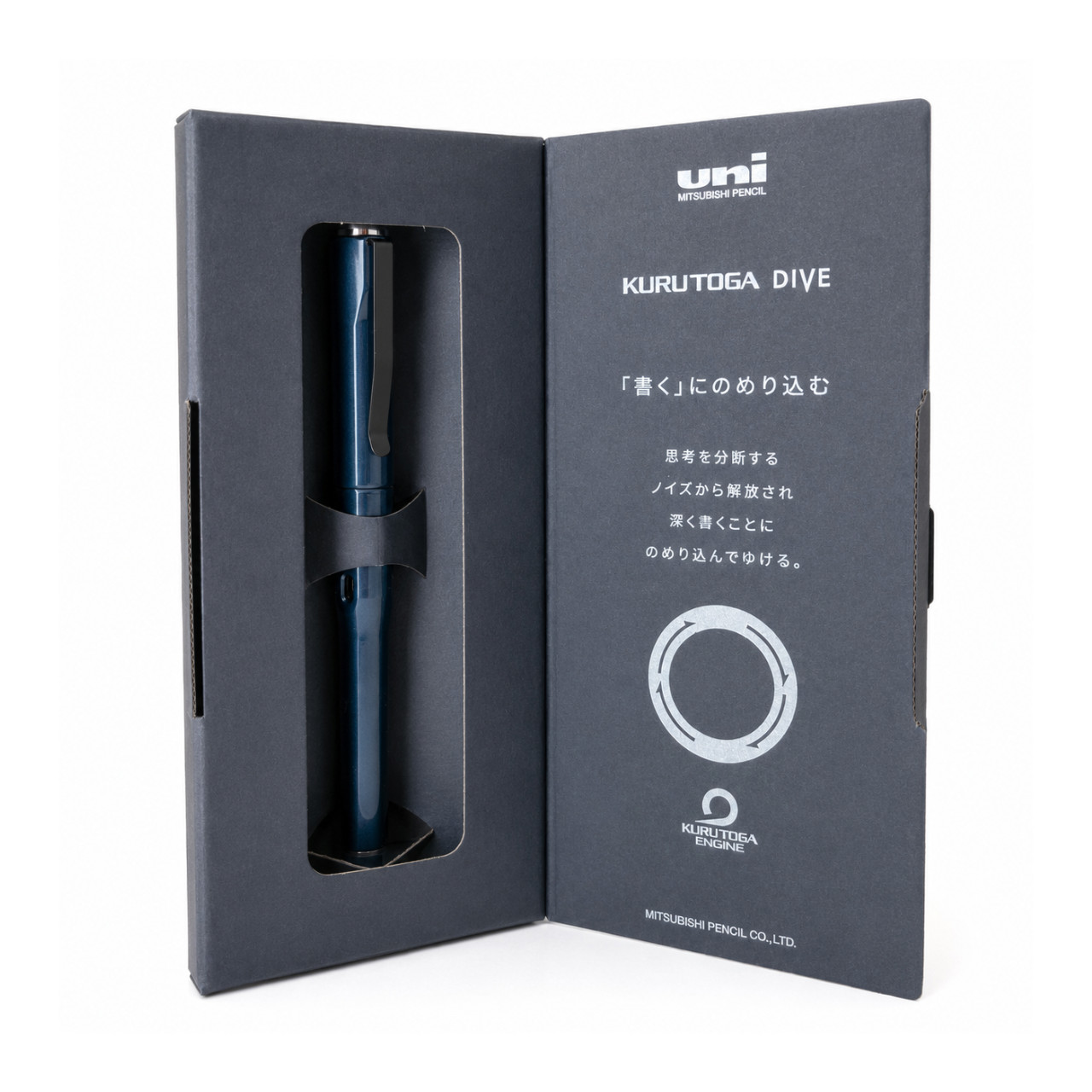Uni Kuru Toga Dive 0.5mm Mechanical Pencil Abyss Blue M5-5000 New Japan