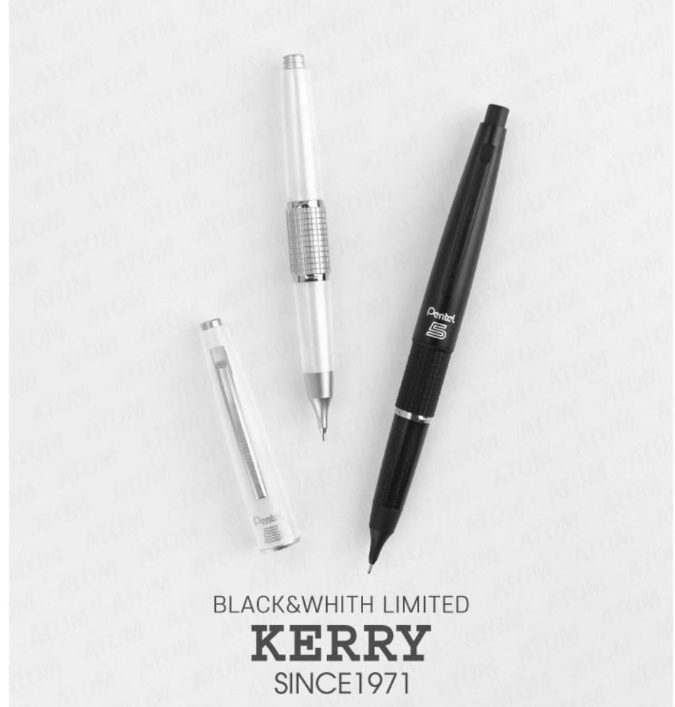 Pentel Kerry 0.5mm Mechanical Pencil All Black Limited Edition P1035L-AAO NEW