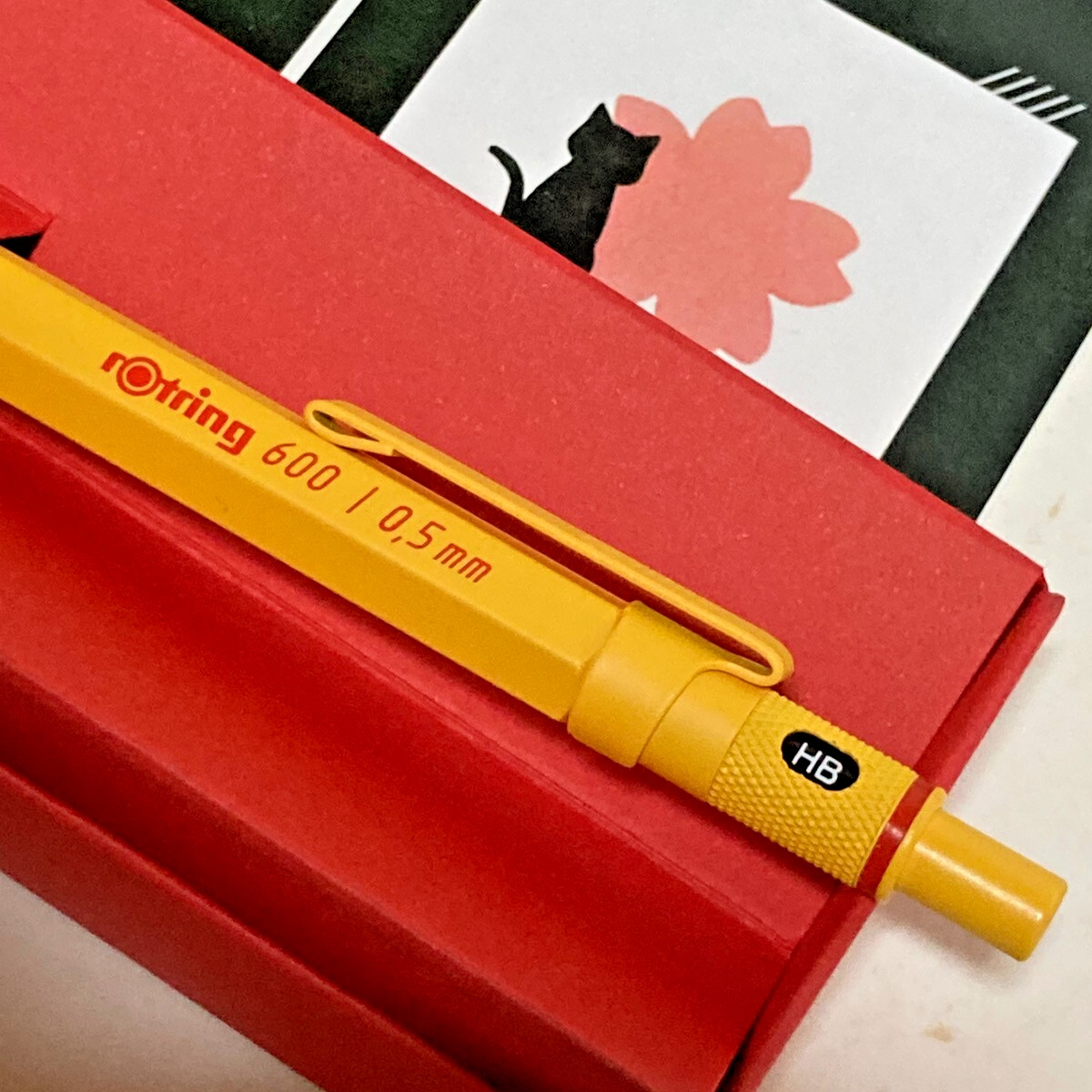 New Rotring 600 Yellow Mechanical Pencil 0.5 mm Loft Limited Color With lead