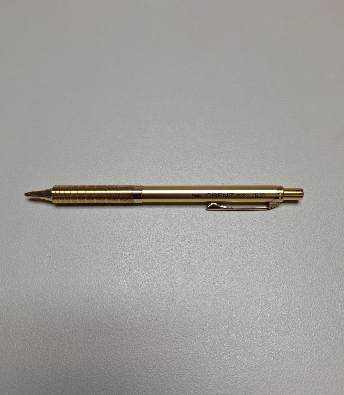 Pentel ORENZ Gold Metal Grip Mechanical Pencil Gold Limited Edition PP1005G 0.5