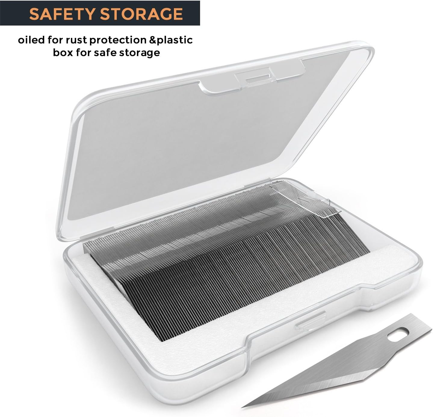 120 PCS #11 Hobby Blades Refill Set, SK-5 High Carbon Steel Utility Art Blades R