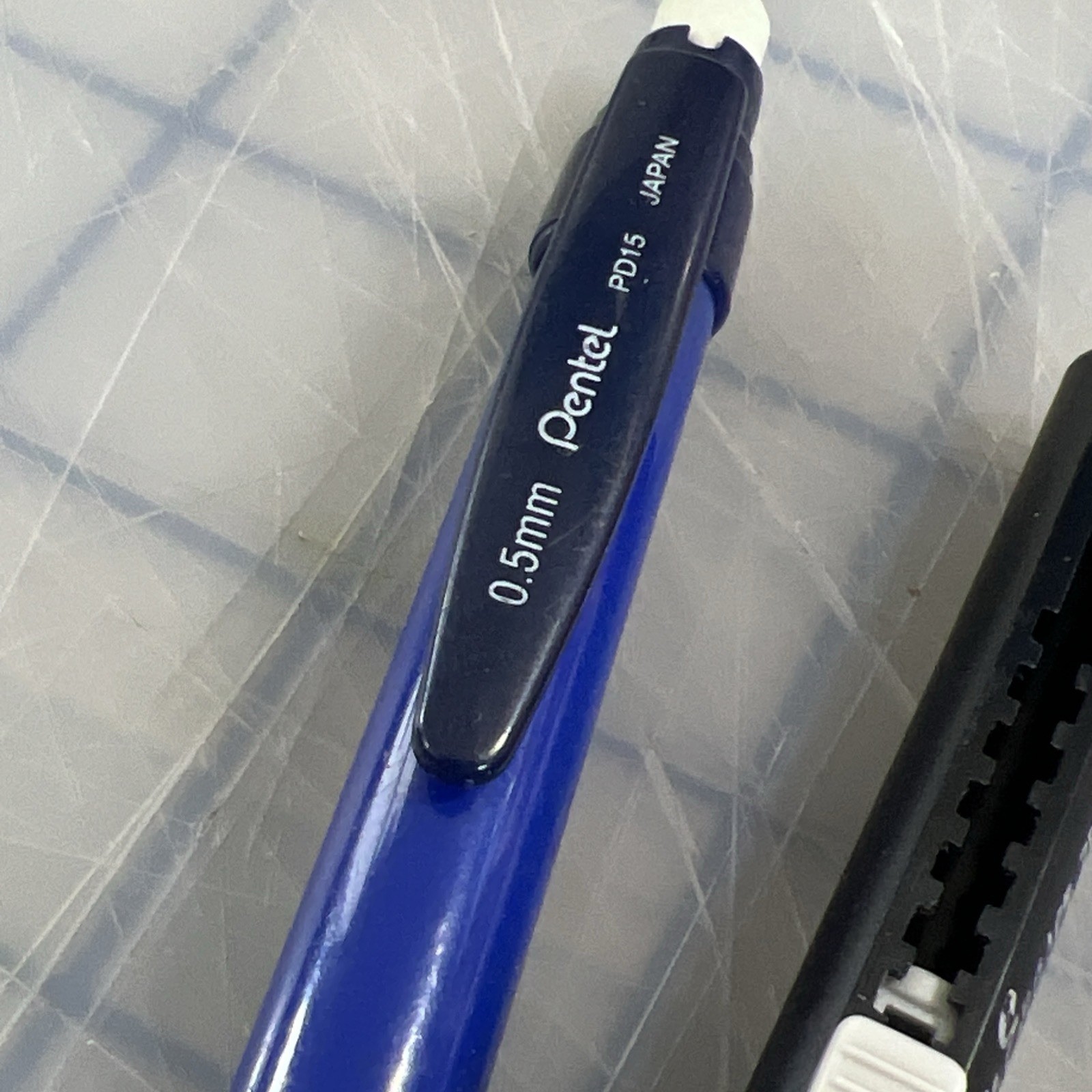 Vintage Pentel PD15 Mechanical Pencil Blue Comes With Pentel Clic Eraser