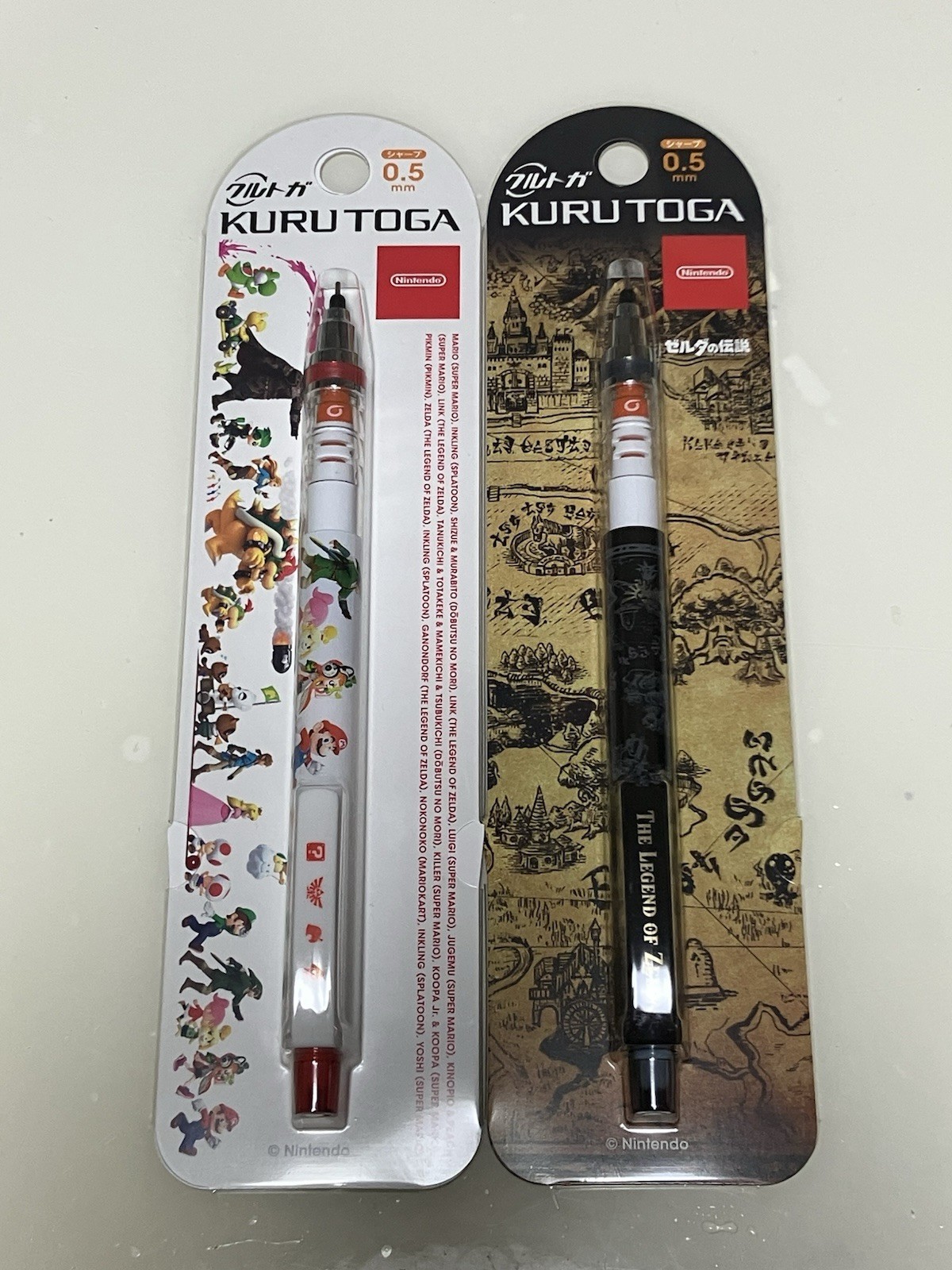 Uni Kuru Toga Nintendo Store Japan Exclusive 2 Pen Set Zelda All-Star