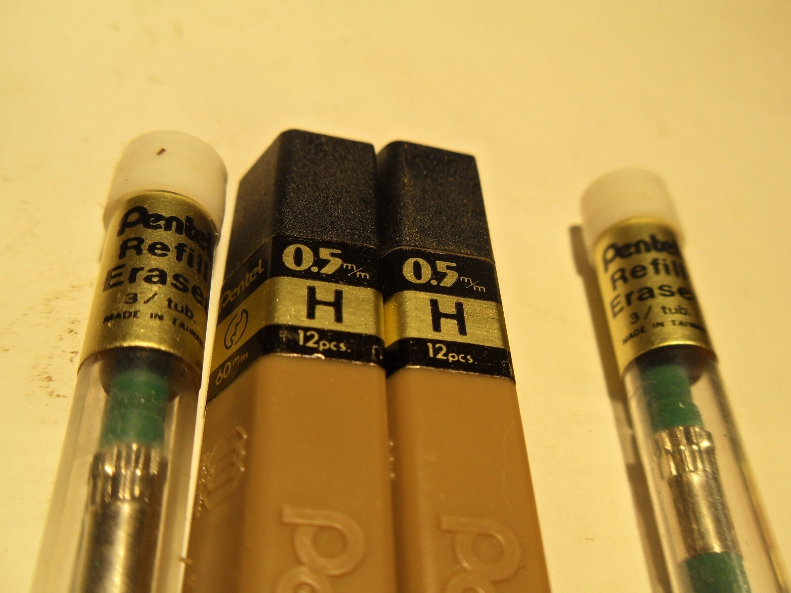 Lot Of Pentel Lead and Eraser Refills 0.5mm, 0.7mm, 0.9mm etc