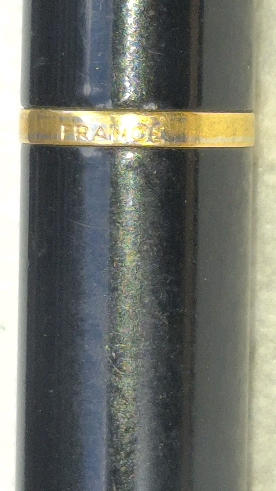 “WATERMAN * France” Black with Polished Brass Trim Working Mech Pencil