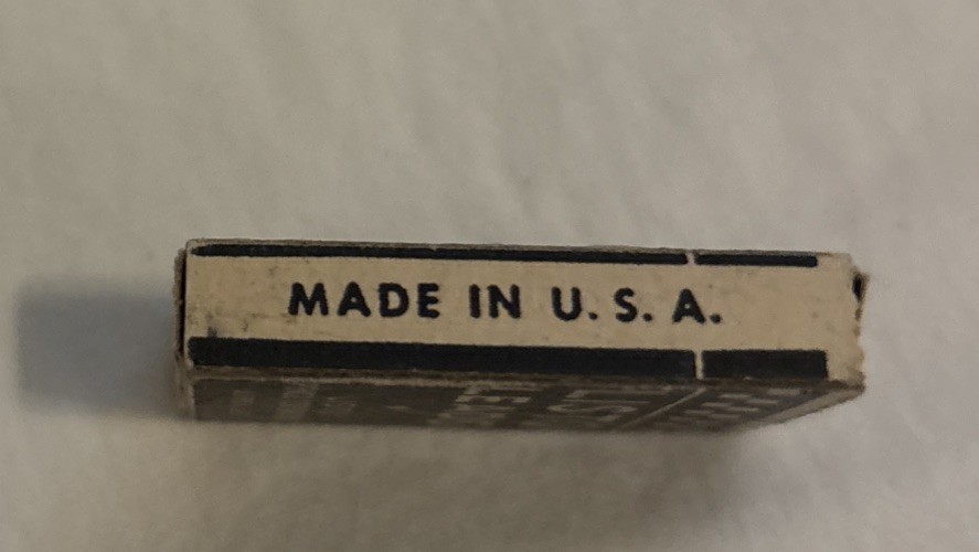 Vintage Listo Lead Black No. 162 Original 3 Pieces In The Box
