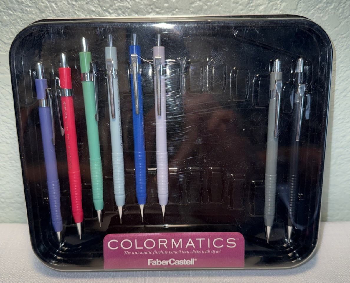 Vintage FABER CASTELL Colormatics 0.5mm MECHANICAL PENCIL Lot 8 Open Pack New