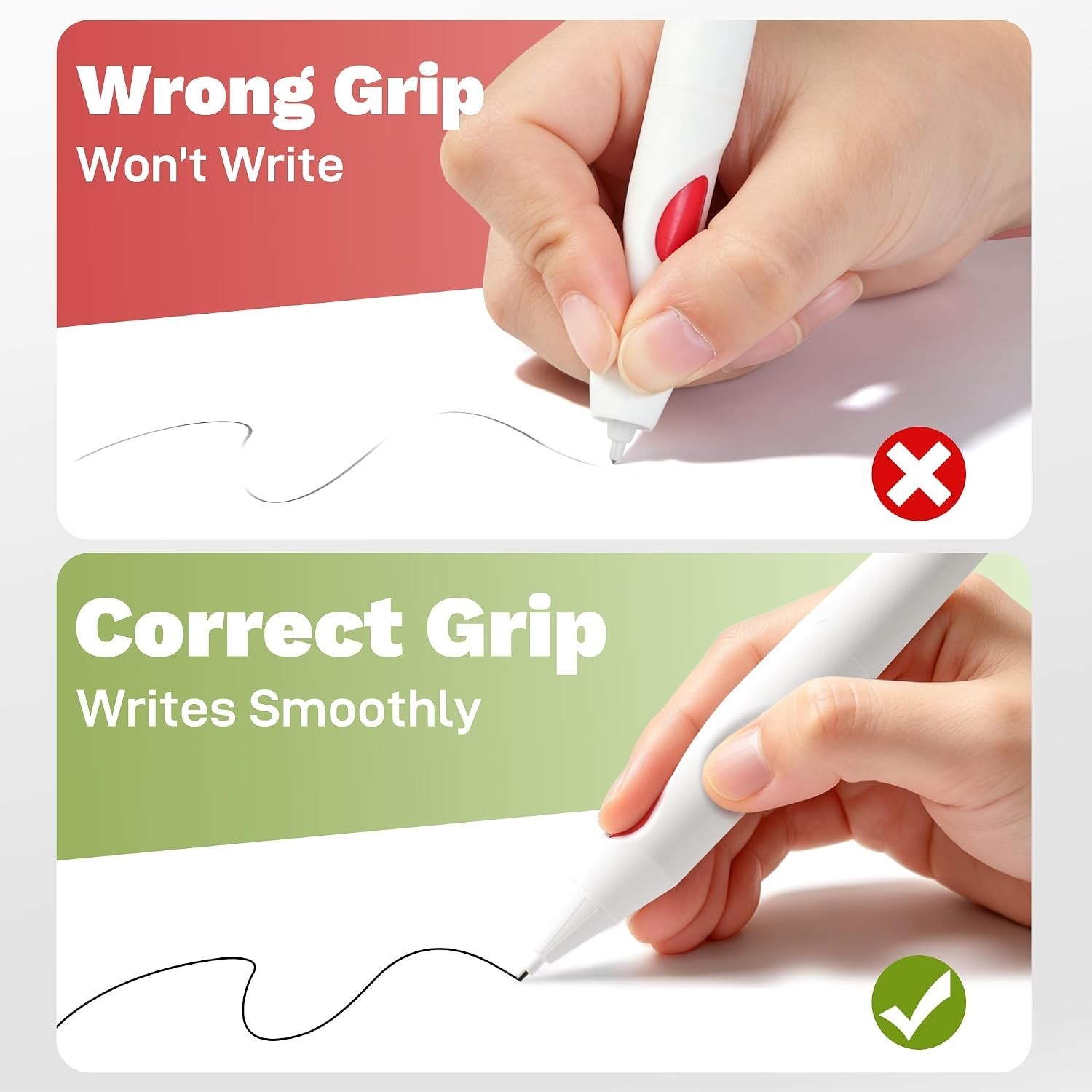 0.9mm Self-Correcting Pencil with Ergonomic Grip for Kid’s Writing Success