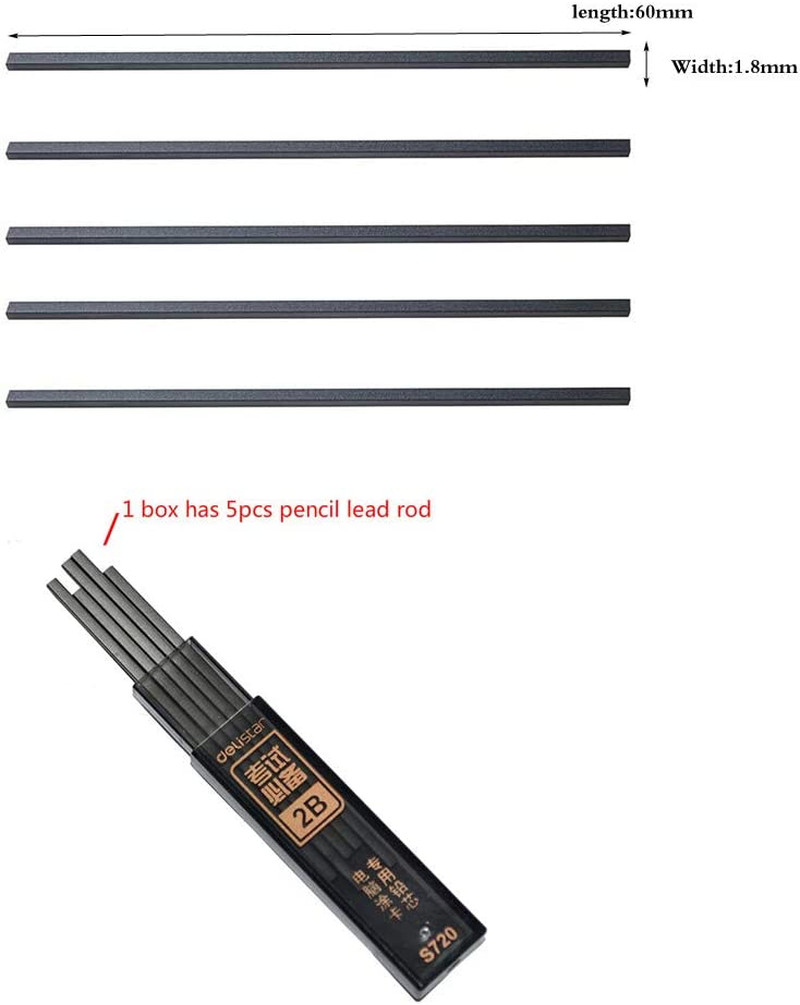 1.8Mm Mechanical Pencils Sketching Drafting Pencil and 2B Black Pencil Lead Refi