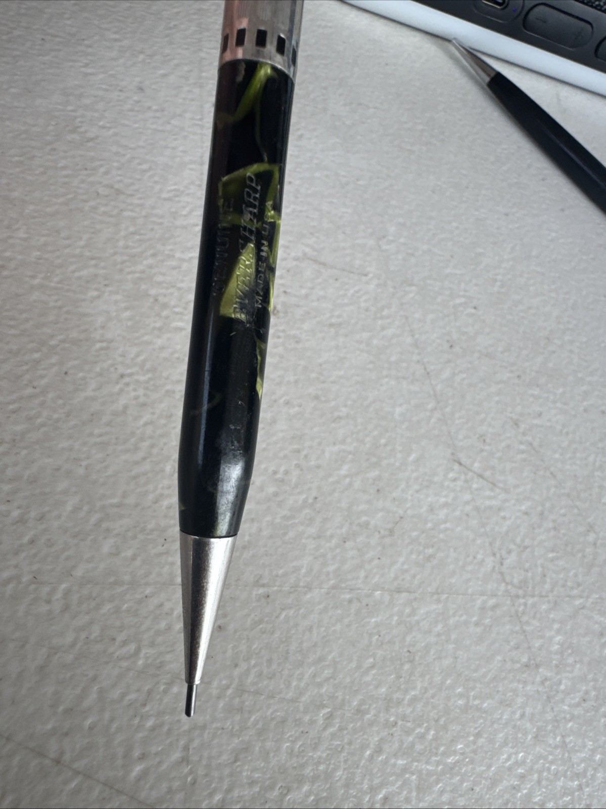 Vintage Genuine Eversharp Repeater Marble Mechanical Pencil Black Green 1.1mmUSA