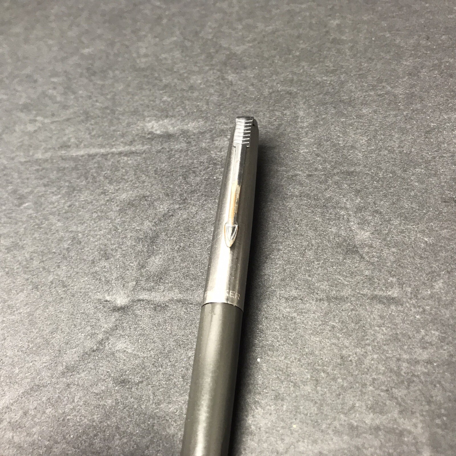 Vintage Parker Mechanical Twist Pencil Gray Silver (Crack in Barrel)
