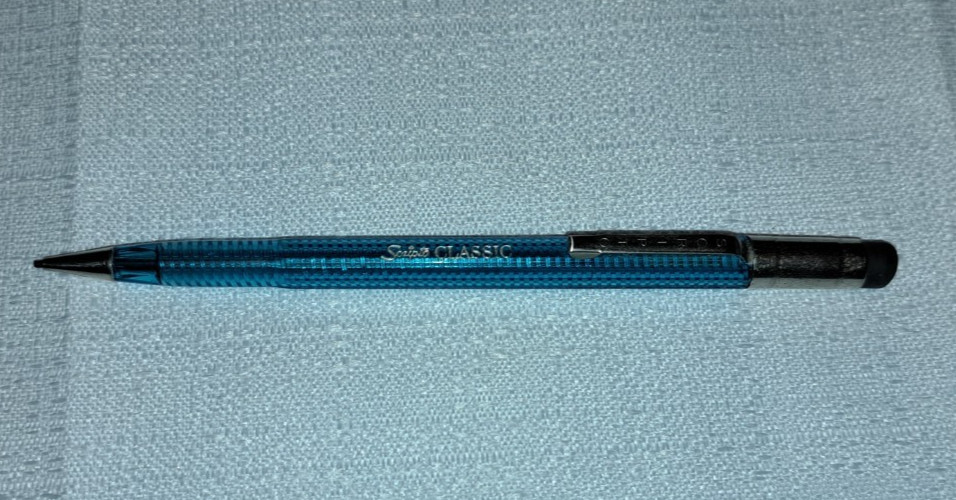 Mod Scripto Vintage Transparent Blue – USA Made Mechanical Pencil