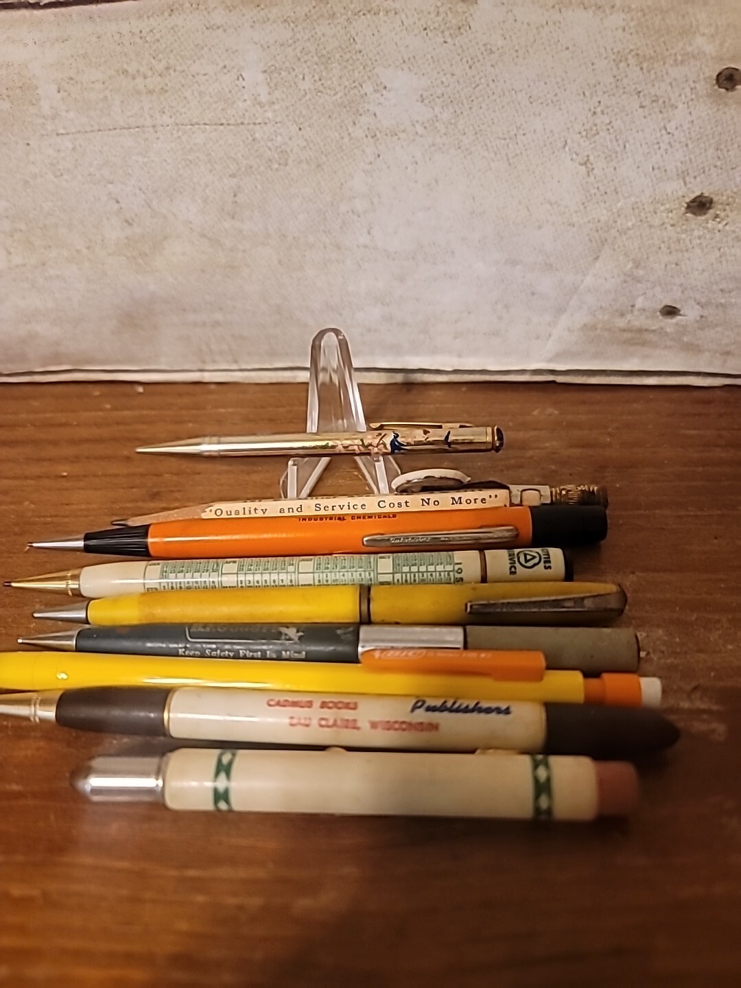 antique mechanical pencils Lot Of 9 Vintage Mechanical Pencils And Erasers