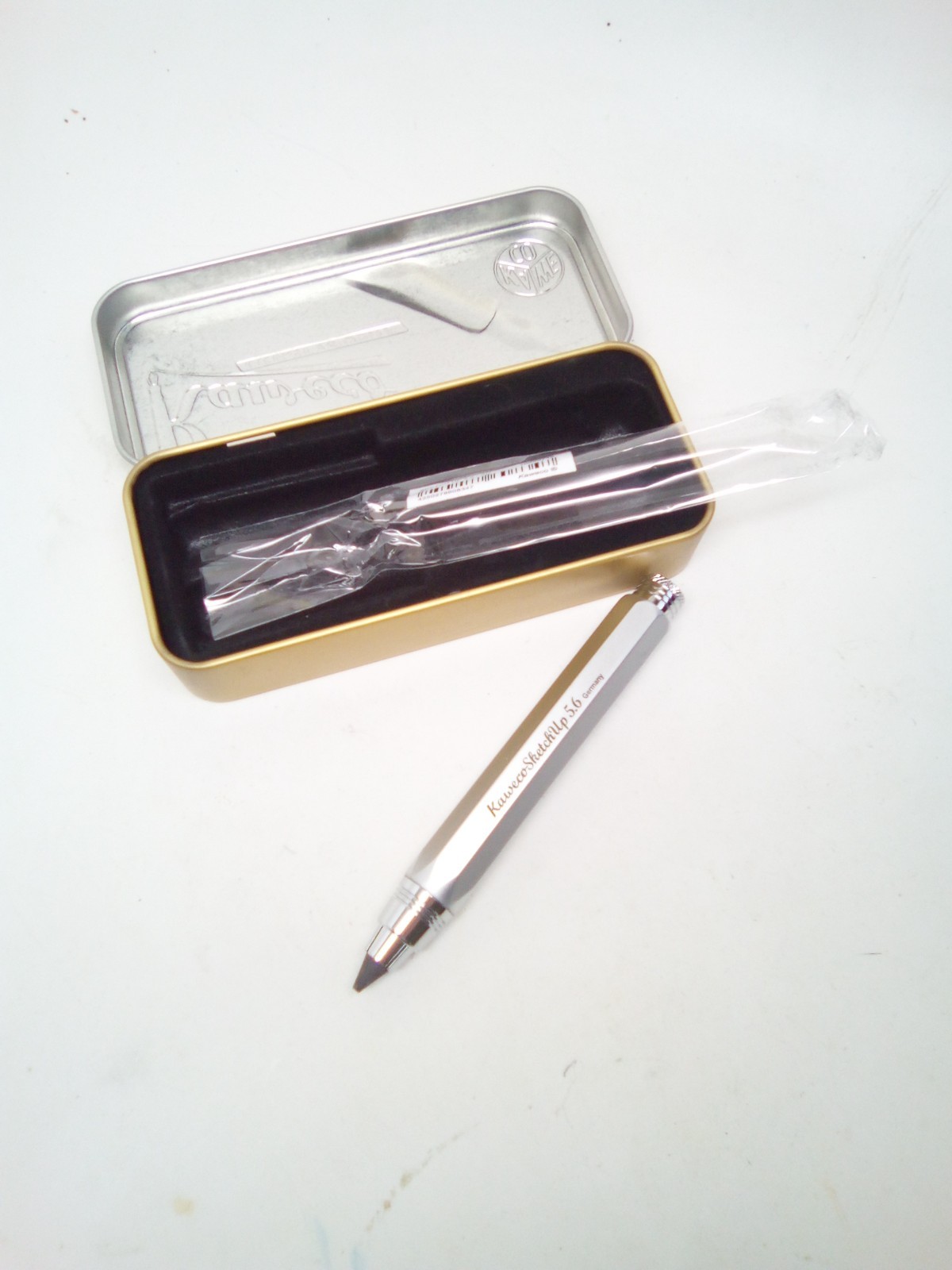 Kaweco Satin Chrome Clutch Pencil 5B 10.5cm Robust Writing Instrument 10000745