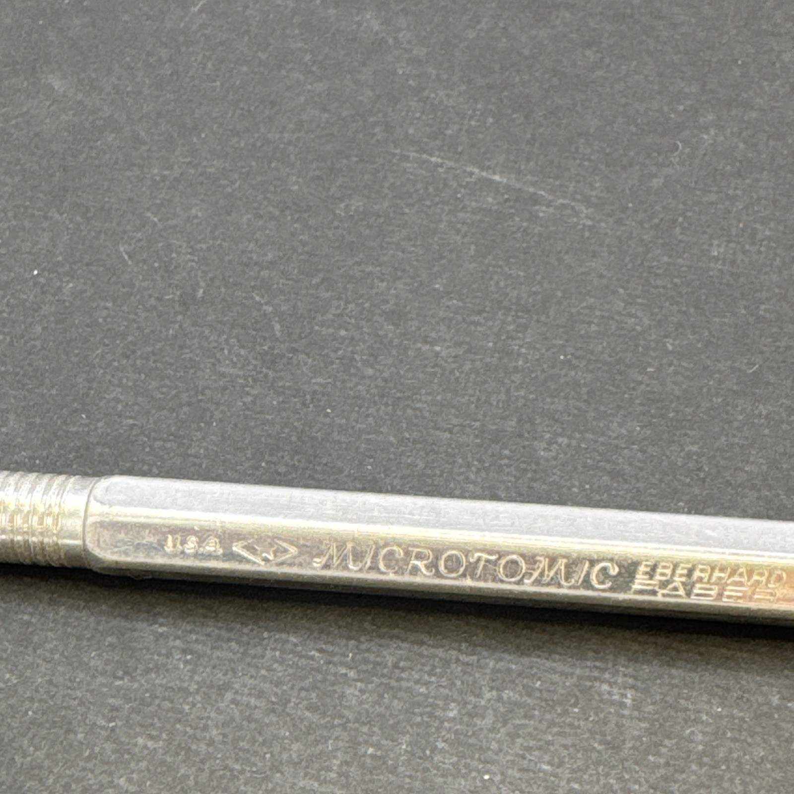 Vintage Eberhard Faber Microtomic 614 Mechanical Pencil Aluminum USA Rare 70’s