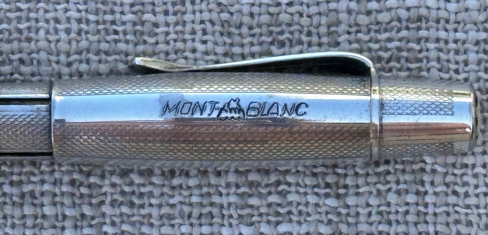 Vintage Montblanc 4-Color Multi-Function Pencil, 1950s-60s, Round Barleycorn