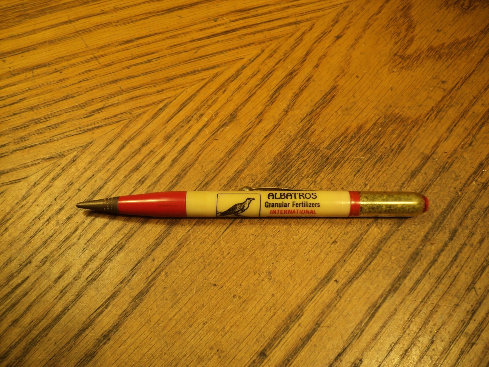 Vintage Ritepoint Mechanical Pencil Albatros Granular 5-3/8″ Clear Top B