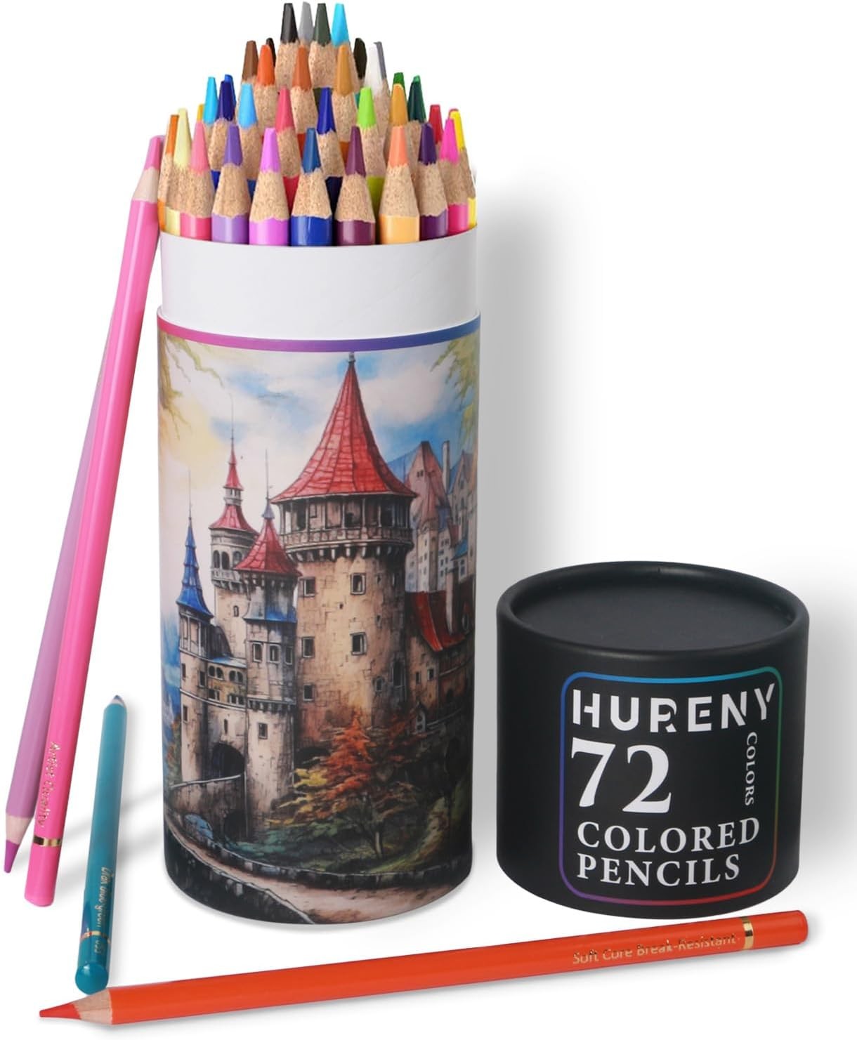 Colored Pencils for Adult Coloring Books, 72 Count (Pack of 1), Multicolor
