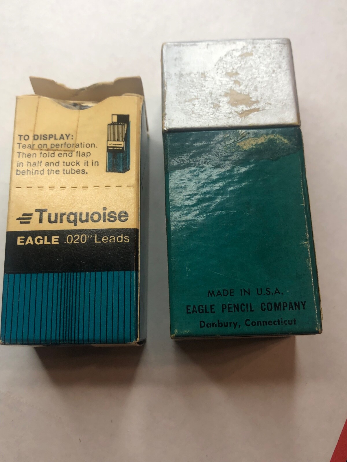 Vintage Eagle Turquoise “twenty” HB Pencil Leads from Dad’s Estate.
