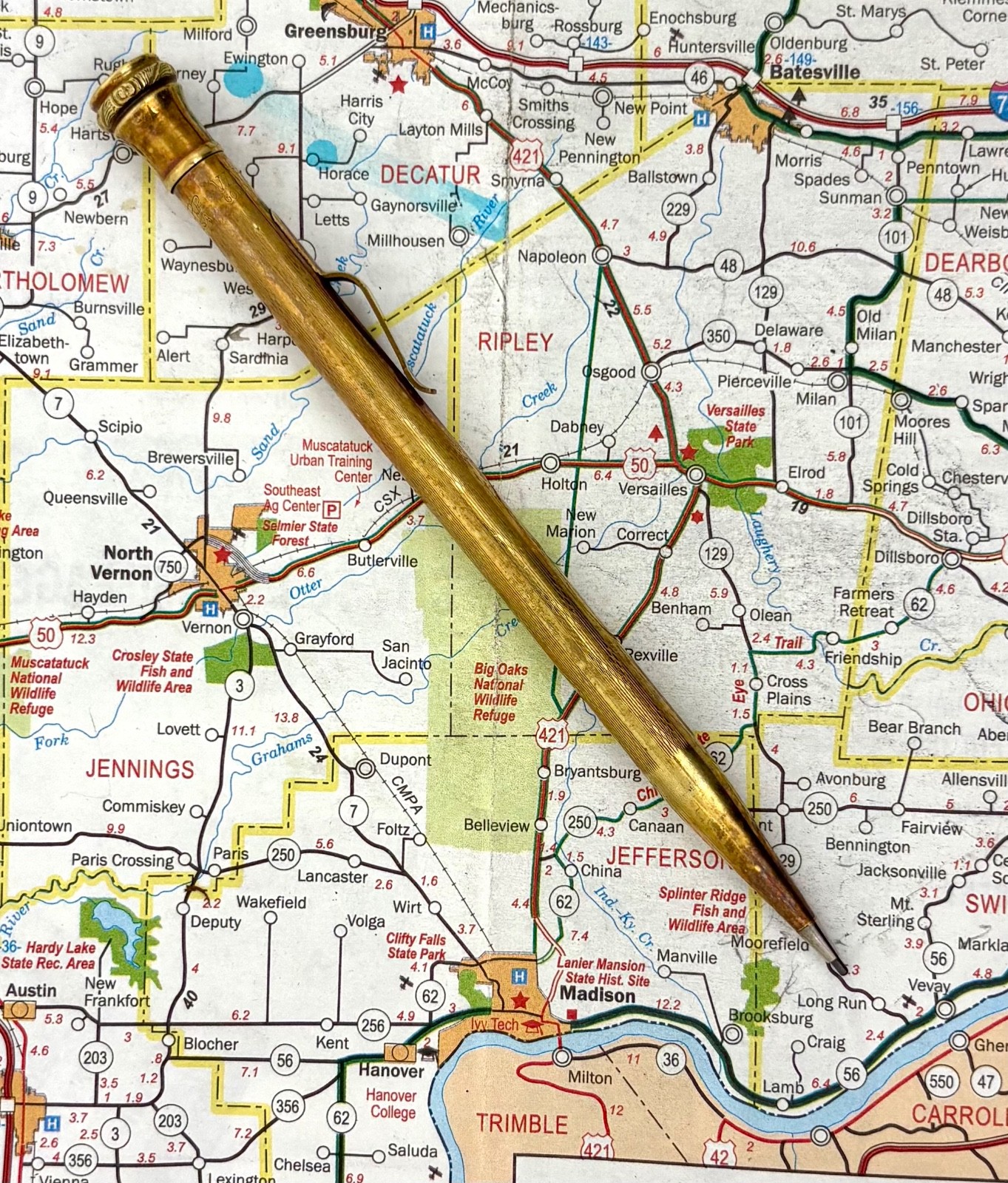Vintage Metal Wahl Eversharp Gold-Filled Dart Patterned – Mechanical Pencil