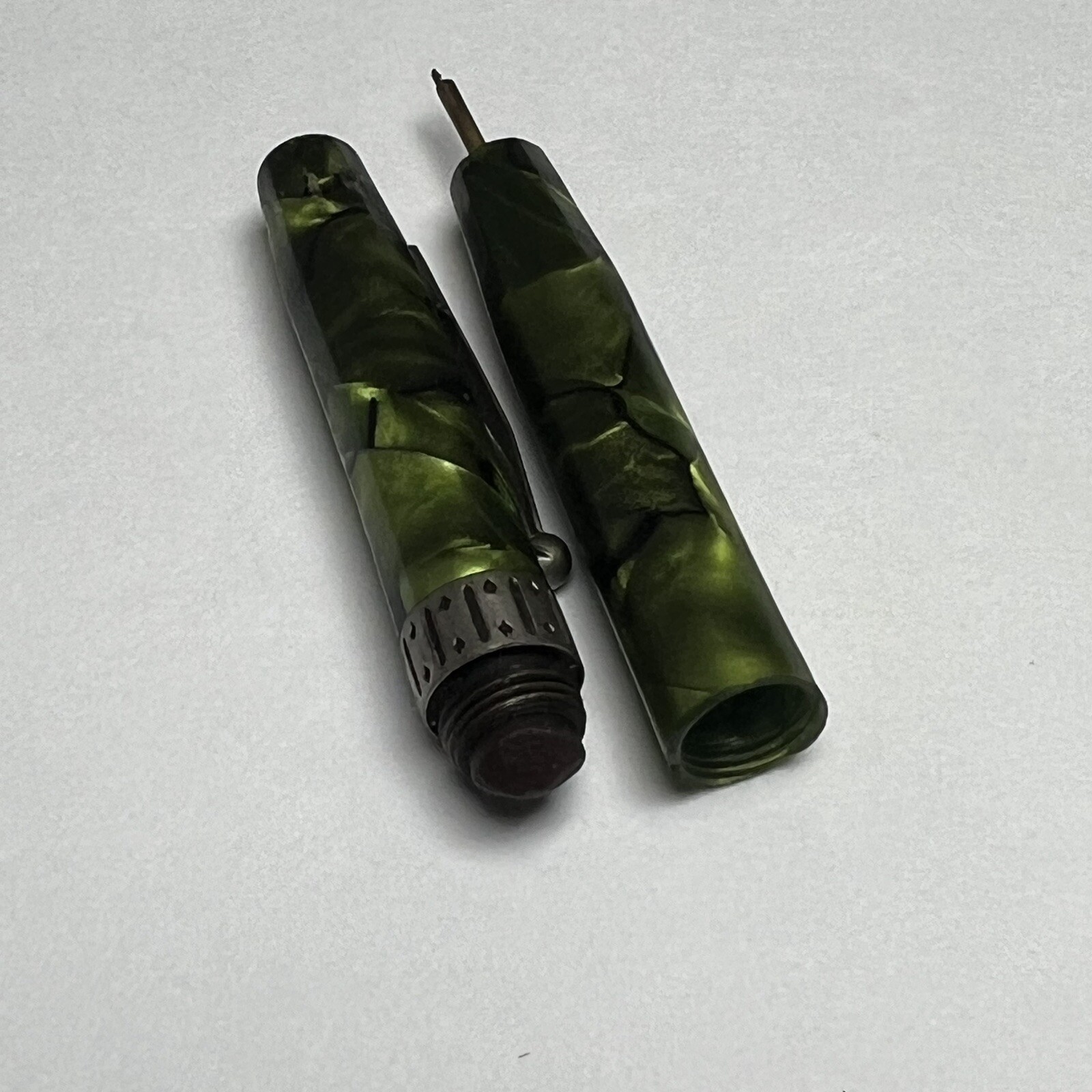 Kreko Mechanical Pencil Green Black Vintage for Parts Repair