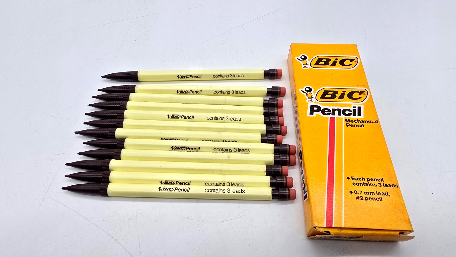 NEW Vintage BIC Pencil Mechanical 12 Pack France 0.7mm MP11 NOS