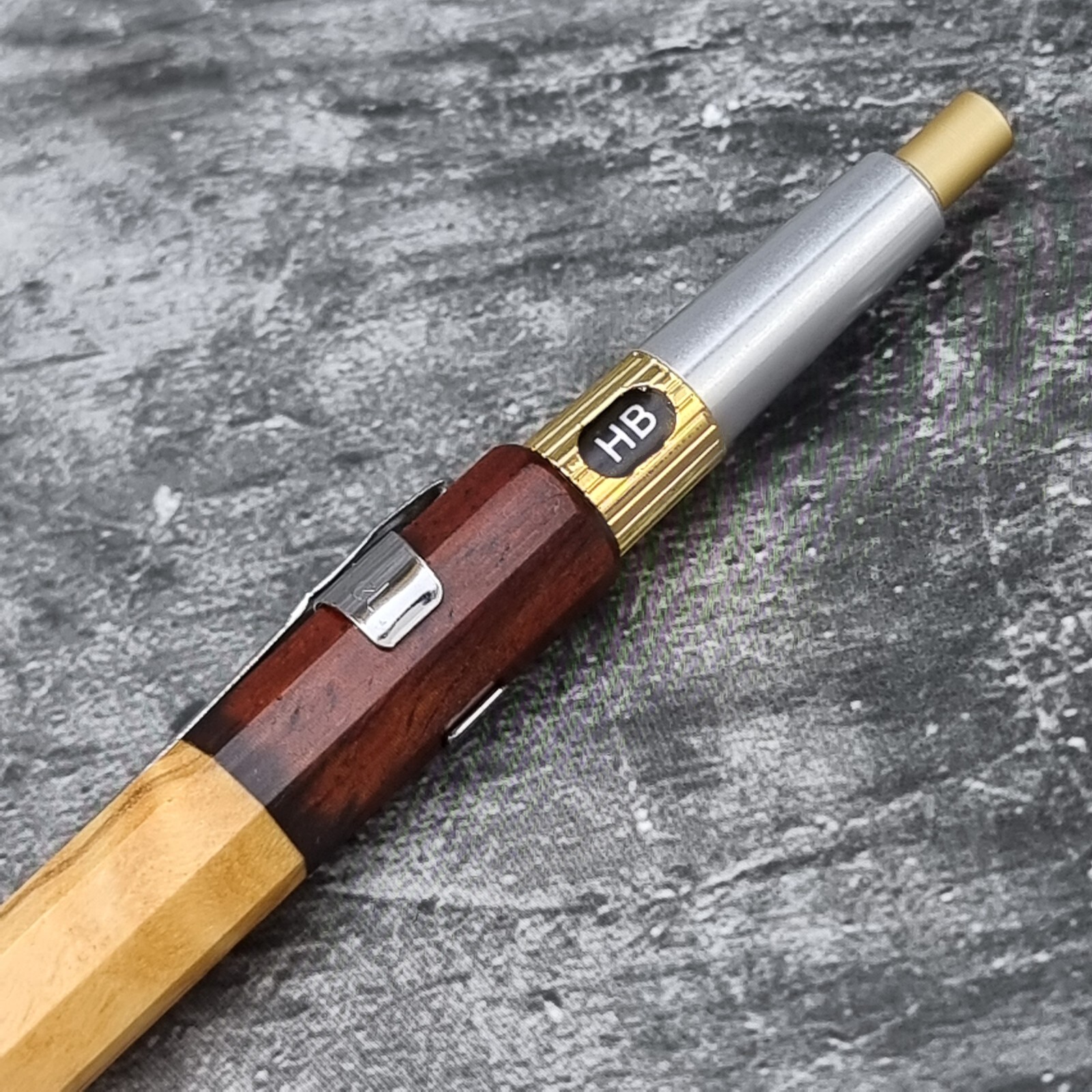 Hand Crafted Pentel PG5 Mechanical Pencil with Octagonal Wood Barrel