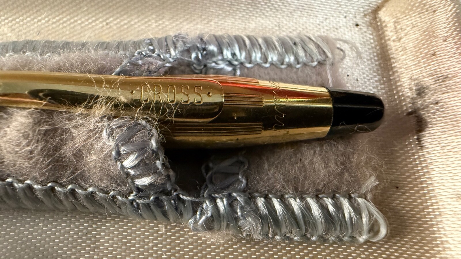 Vintage Cross 14k Gold Filled Ladies Mechanical Pencil with Box Pouch & Papers