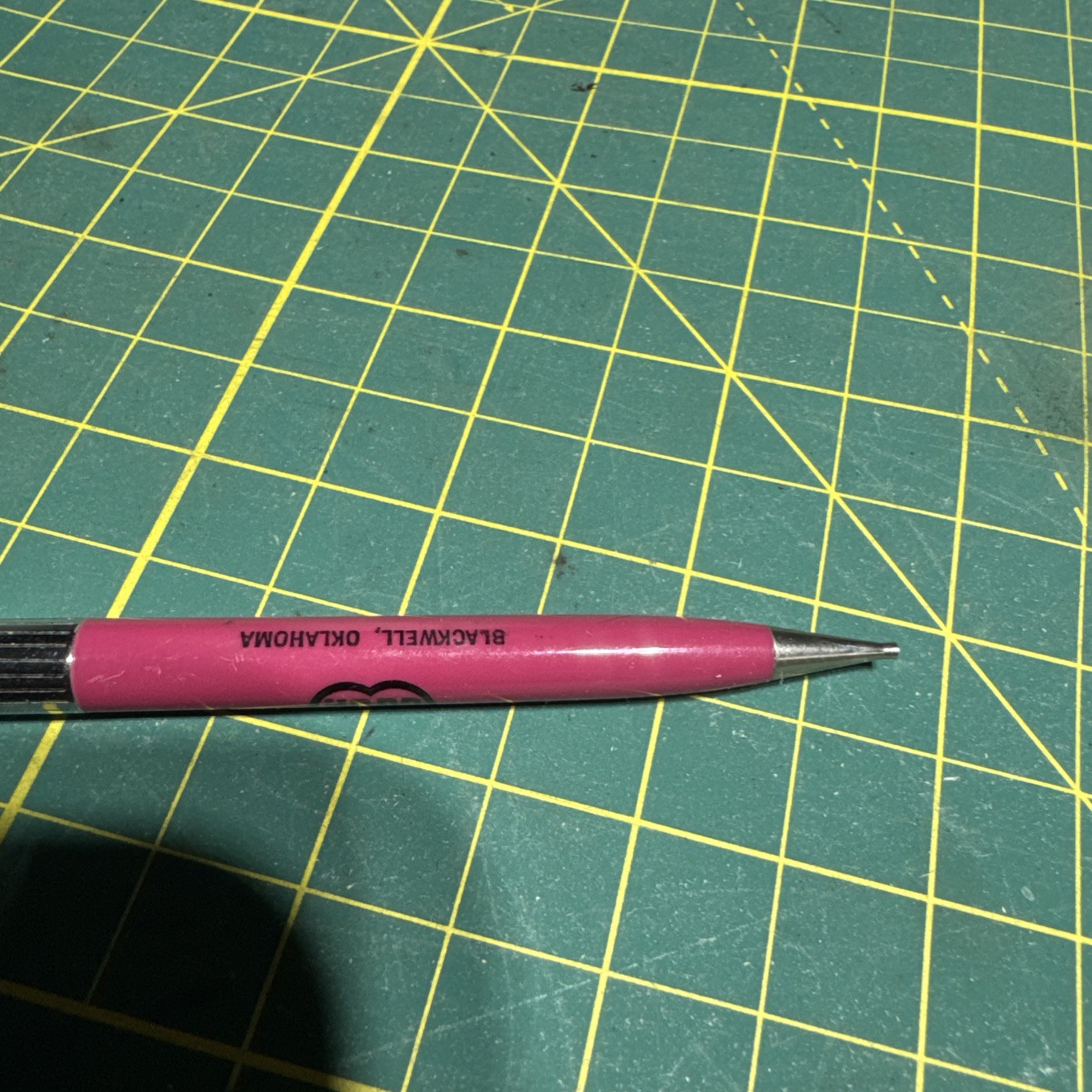 Vintage 1960’s Sheaffer Blackwell, OK Coop Pink/Chrome Mechanical Pencil