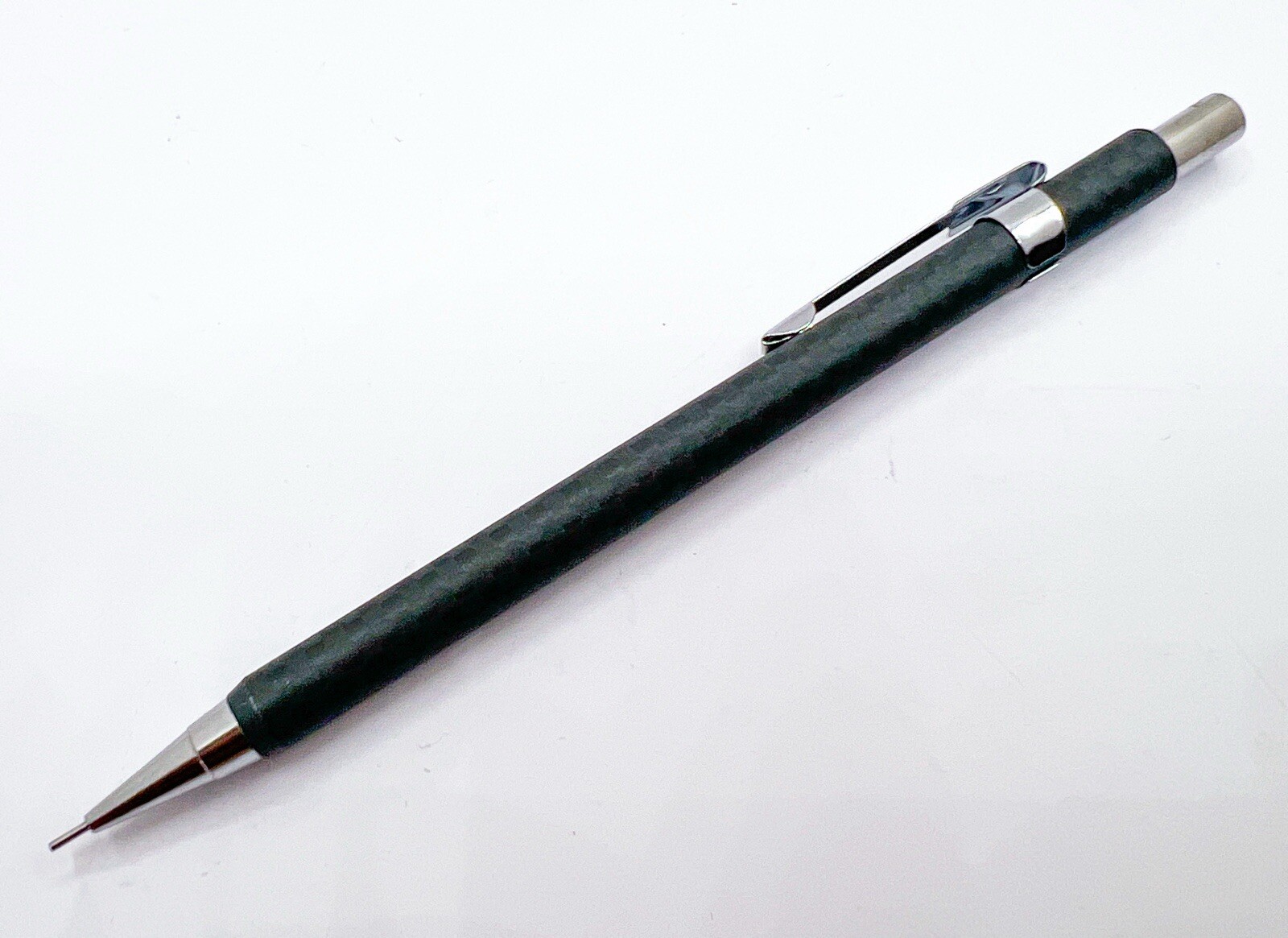 New carbon fiber MECHANICAL PENCIL 0.9 0.9mm Push Drafting Fully Functional