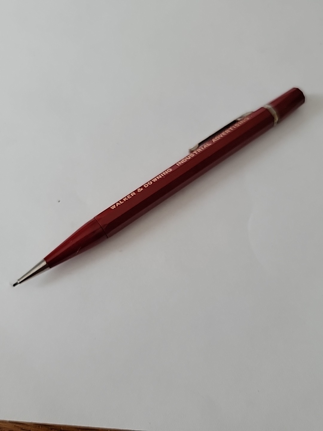 Vintage Large Autopoint Walker Downing Industrial Advertising Mechanical Pencil