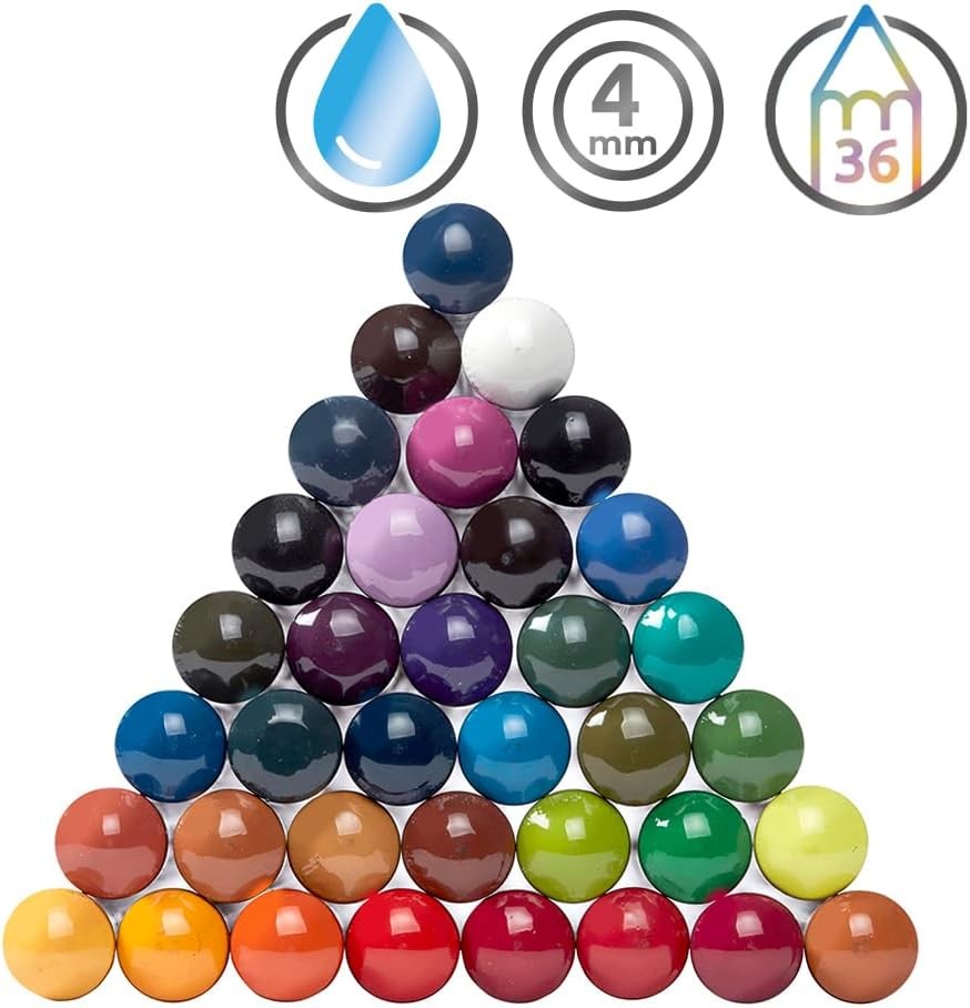 Inktense 36 Piece Water Soluble Colored Pencil 36 Count (Pack of 1), Assorted