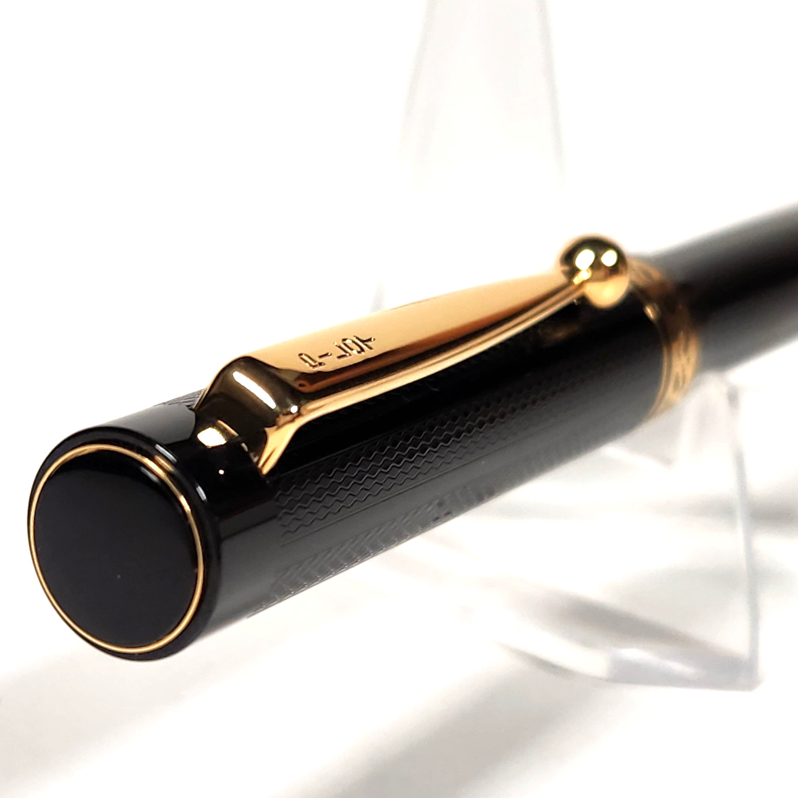 Rare Vtg 1990 Pilot Custom 72 GT Guilloche Black 24K GP Mechanical Pencil NOS!