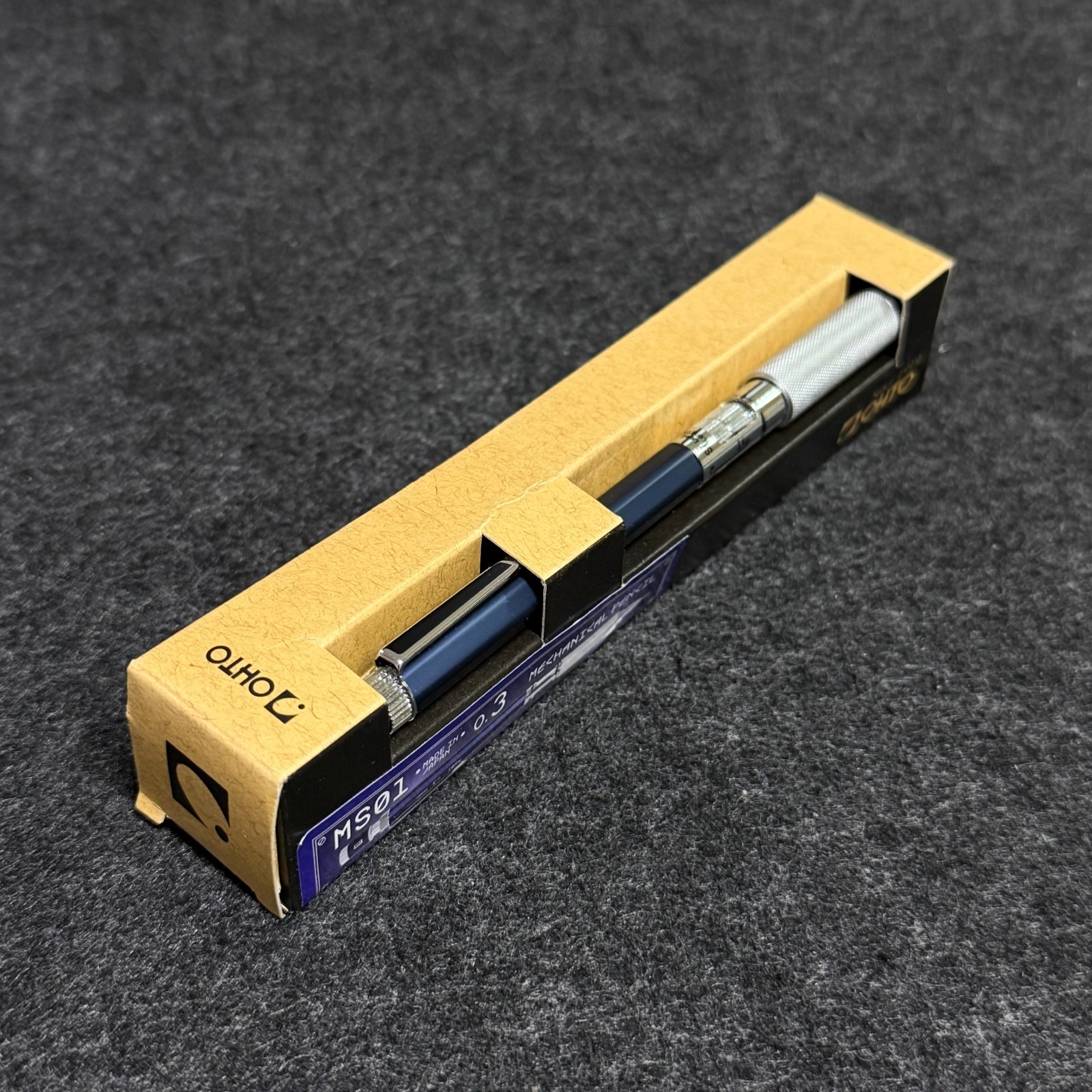 OHTO MS01 0.3mm Professional Drafting Pencil Navy Aluminum MS01-SP3-NV Japan