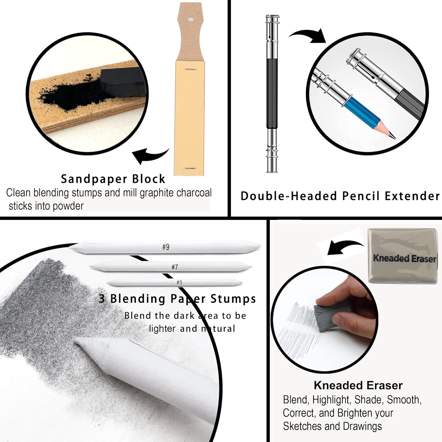 KALOUR 34 Sketching Pencil Set with Sketchbook – 1 Count (Pack of 34), Grey