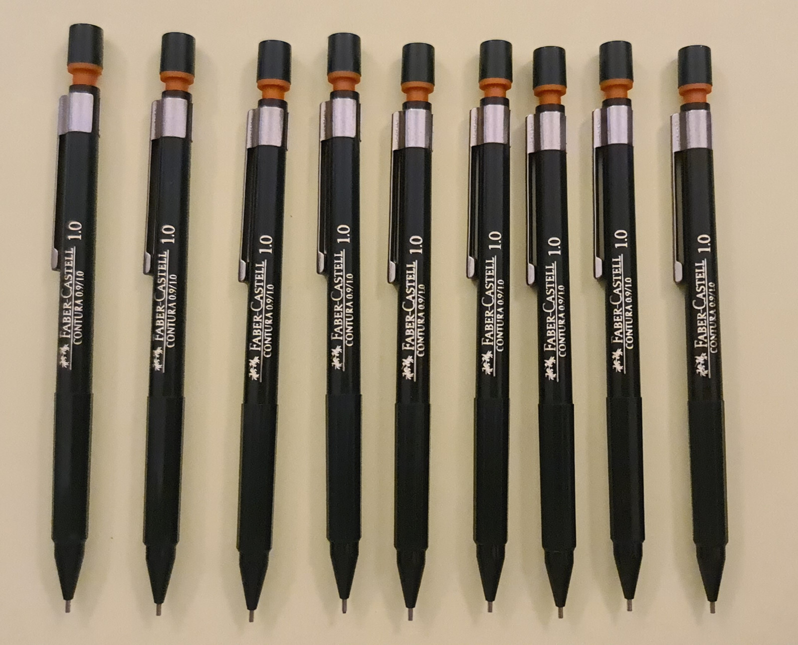 9 items*Vintage 90s FABER CASTELL contura mechanical pencil lead +eraser 1.0mm