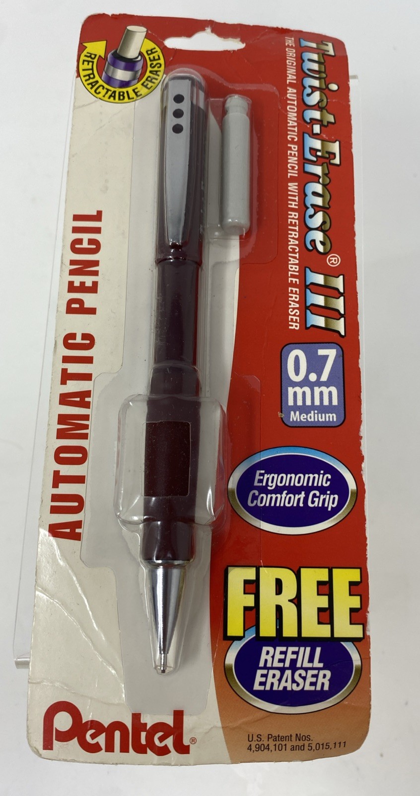 Pentel Twist Erase Mechanical Pencils 0.7mm with Twist Up Eraser