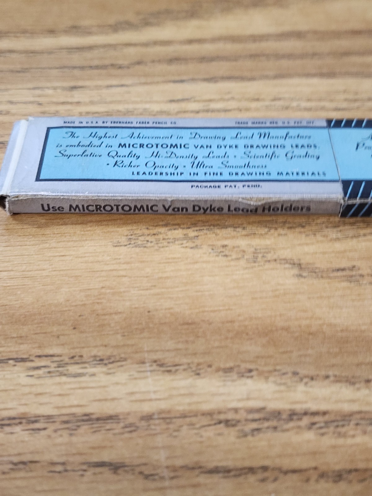 Vintage Eberhard Faber Microtomic 6100 9H 2mm Mechanical Artist Pencil 6pk Lead