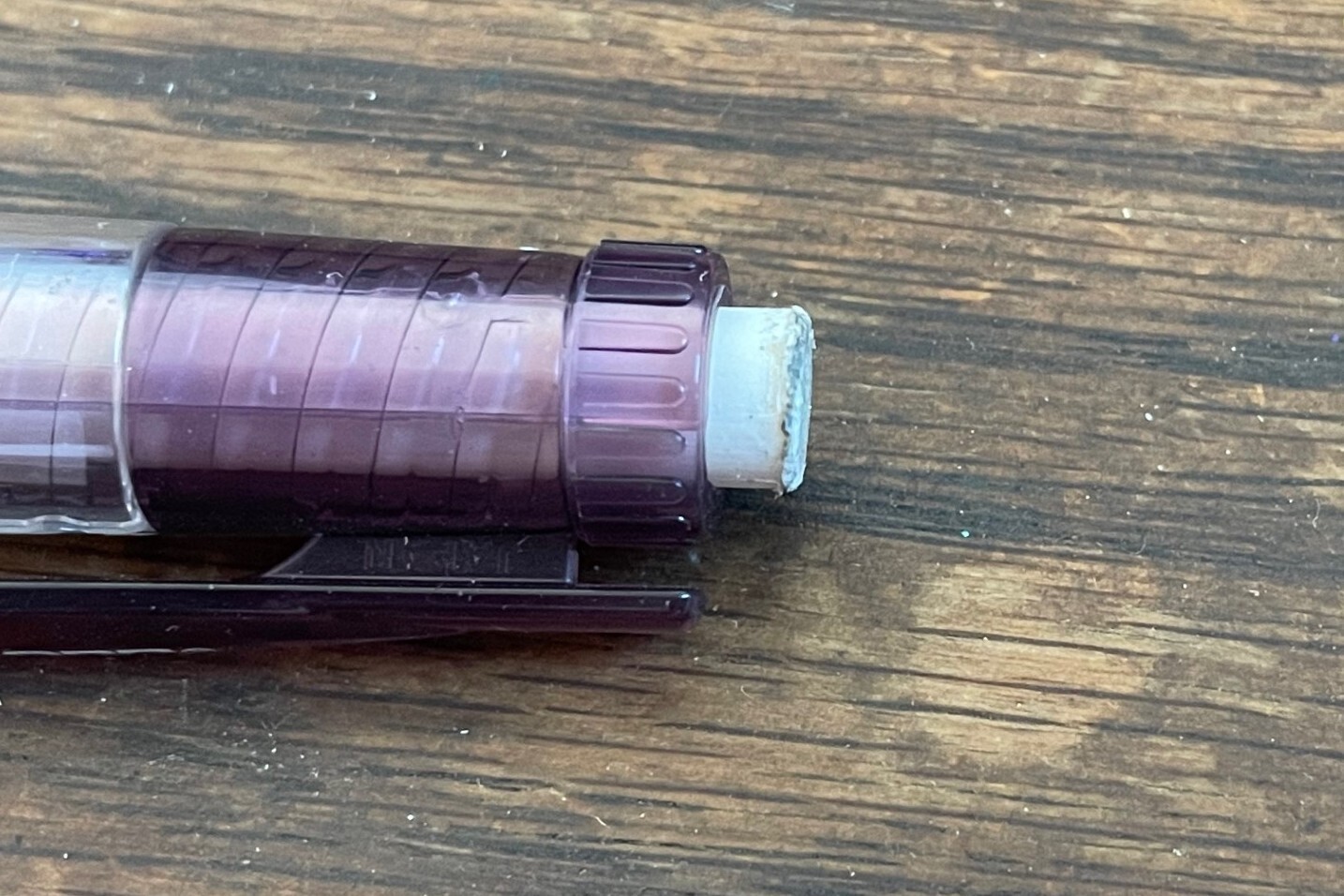 Sanford Clear Point Purple Barrel 0.7mm Mechanical Pencil Lead Slightly Used