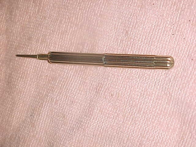 19th Century GOLD or GOLD FILLED PUSH PENCIL – ELEGANT & BEAUTIFUL