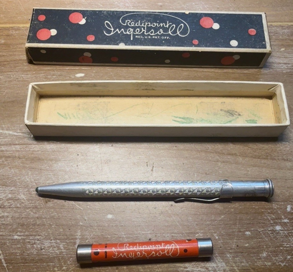 Vintage Ingersoll Redipoint No. 81 Checking Pencil Set w/ Box & Lead Tube