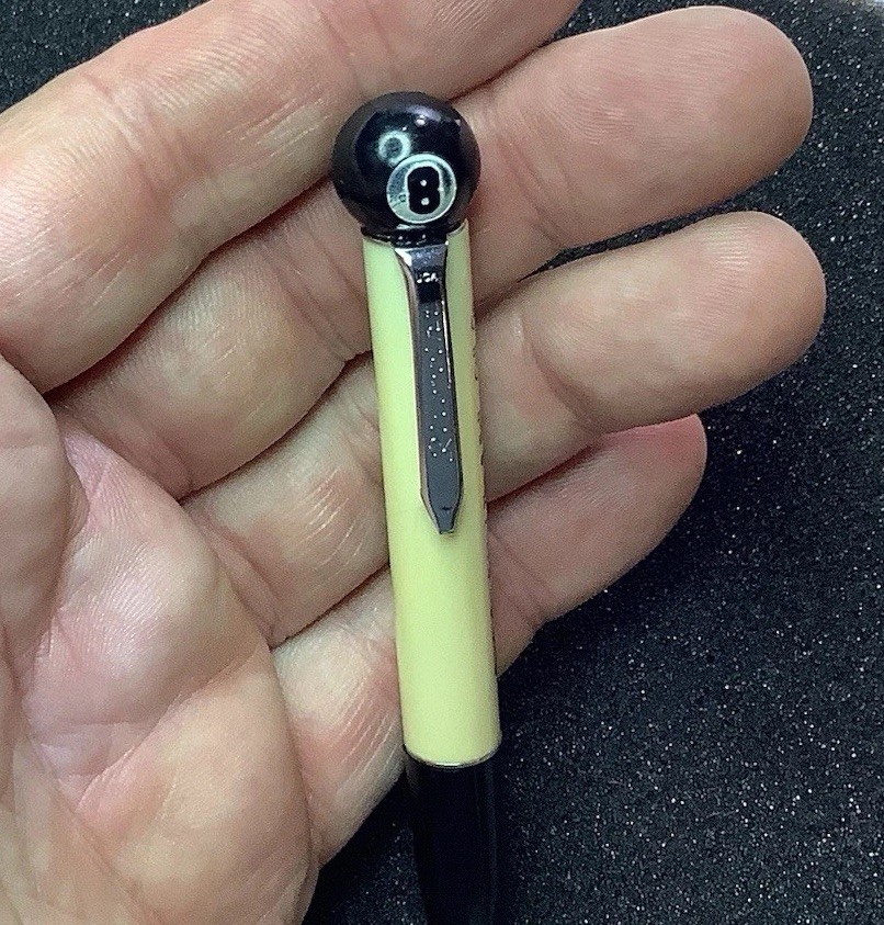 Vintage RITEPOINT Mechanical Pencil Pittsburgh Advertising 8 Ball On Top Pool