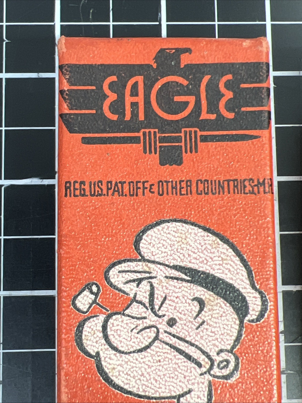 1929 Popeye Mechanical Pencil Eagle Company Original Box 944 Copying Leads 1920s