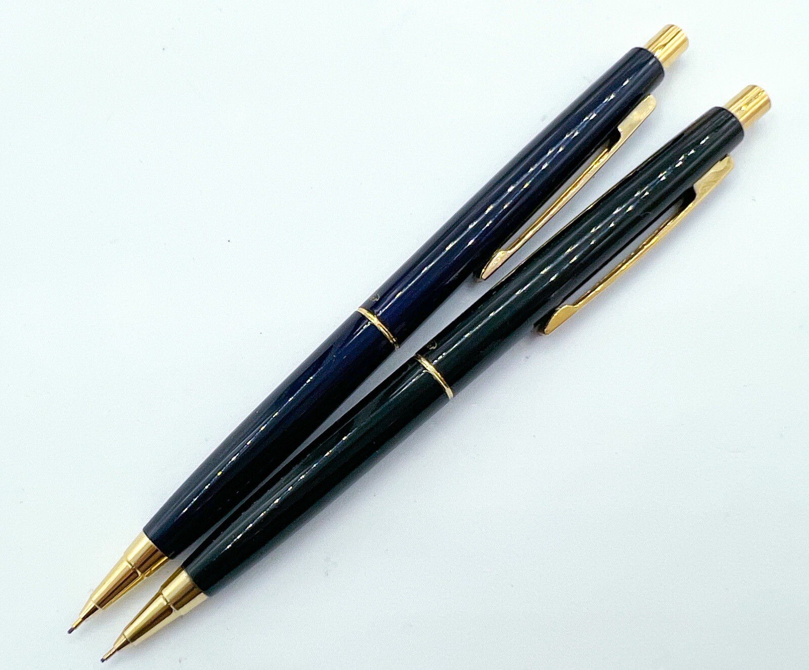 Sailor 2pcs Full Metal Mechanical Pencil Sliding Sleeve Dark Blue & Black