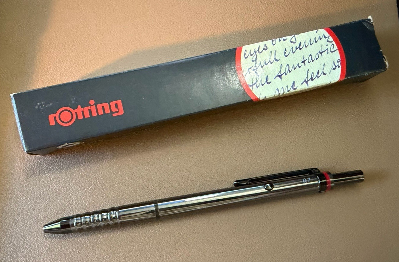 Vintage NOS rOtring esprit double push 0.7mm mechanical pencil