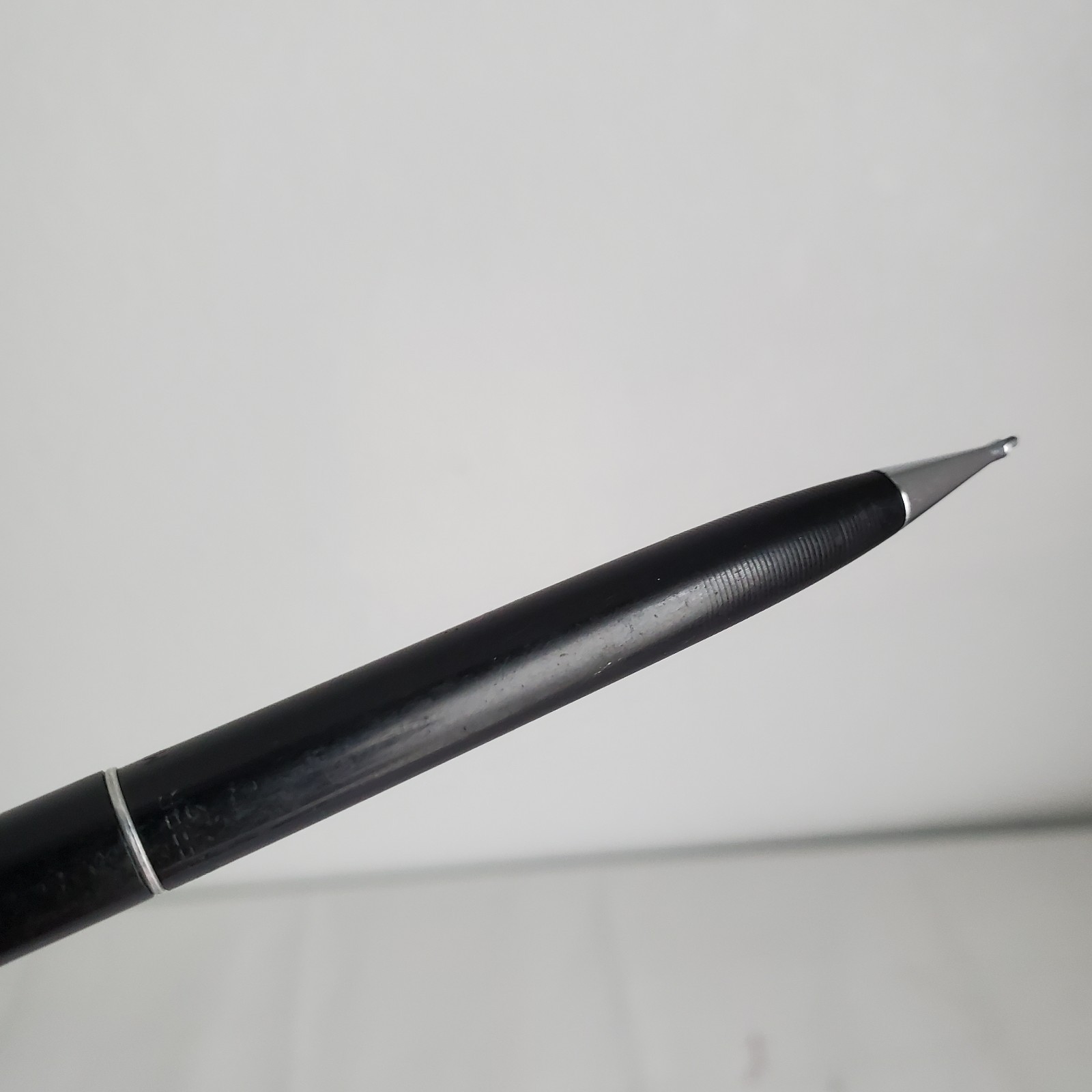 Vintage Scheaffer Mechanical Twist Pencil Black .9mm Ribbed Cap USA