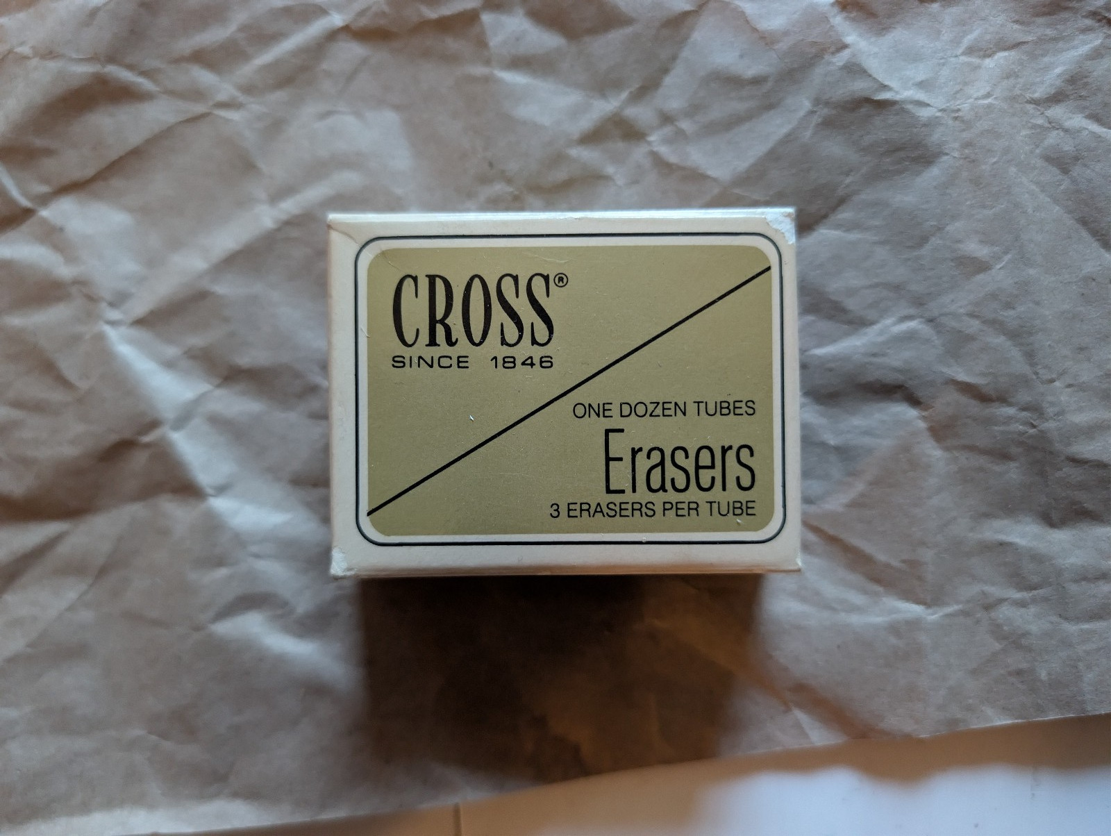 CROSS VINTAGE Pencil Eraser Refills : 12 Tubes : 3 Erasers In Each Tube : NOS