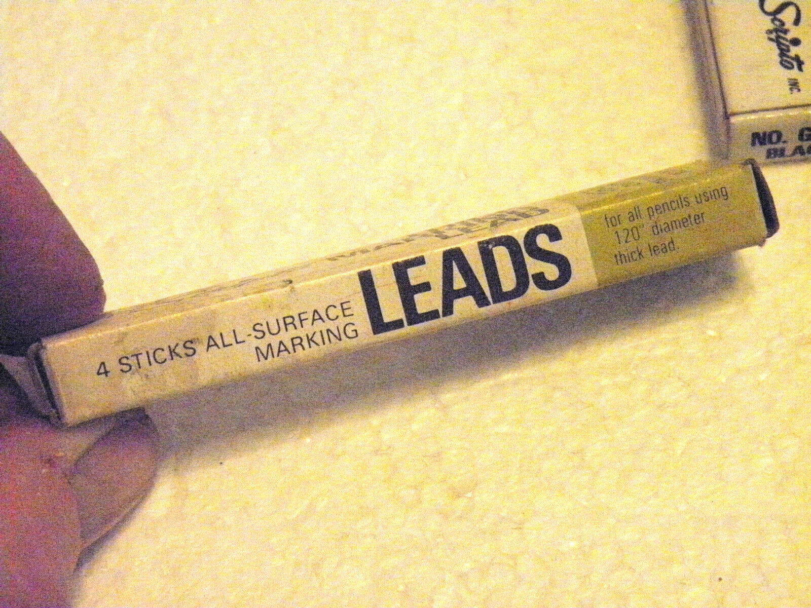 Vntg 12 Pkgs Scripto G920 All-Surface Thick Marking Lead – 31 Black 8 Red Leads